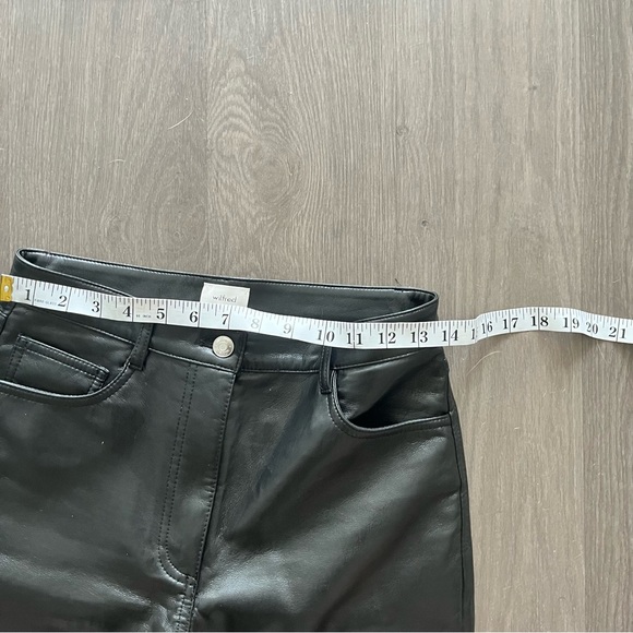Wilfred Black “Melina” High Rise Vegan Leather Pants - Picture 10 of 13